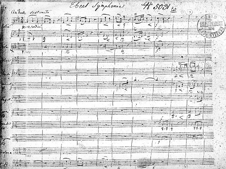Eberls Symphonie in Es-Dur